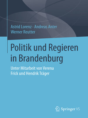 cover image of Politik und Regieren in Brandenburg